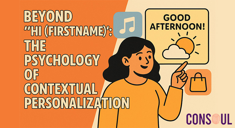 Beyond "Hi FirstName": The Psychology of Contextual Personalization | ConSoul
